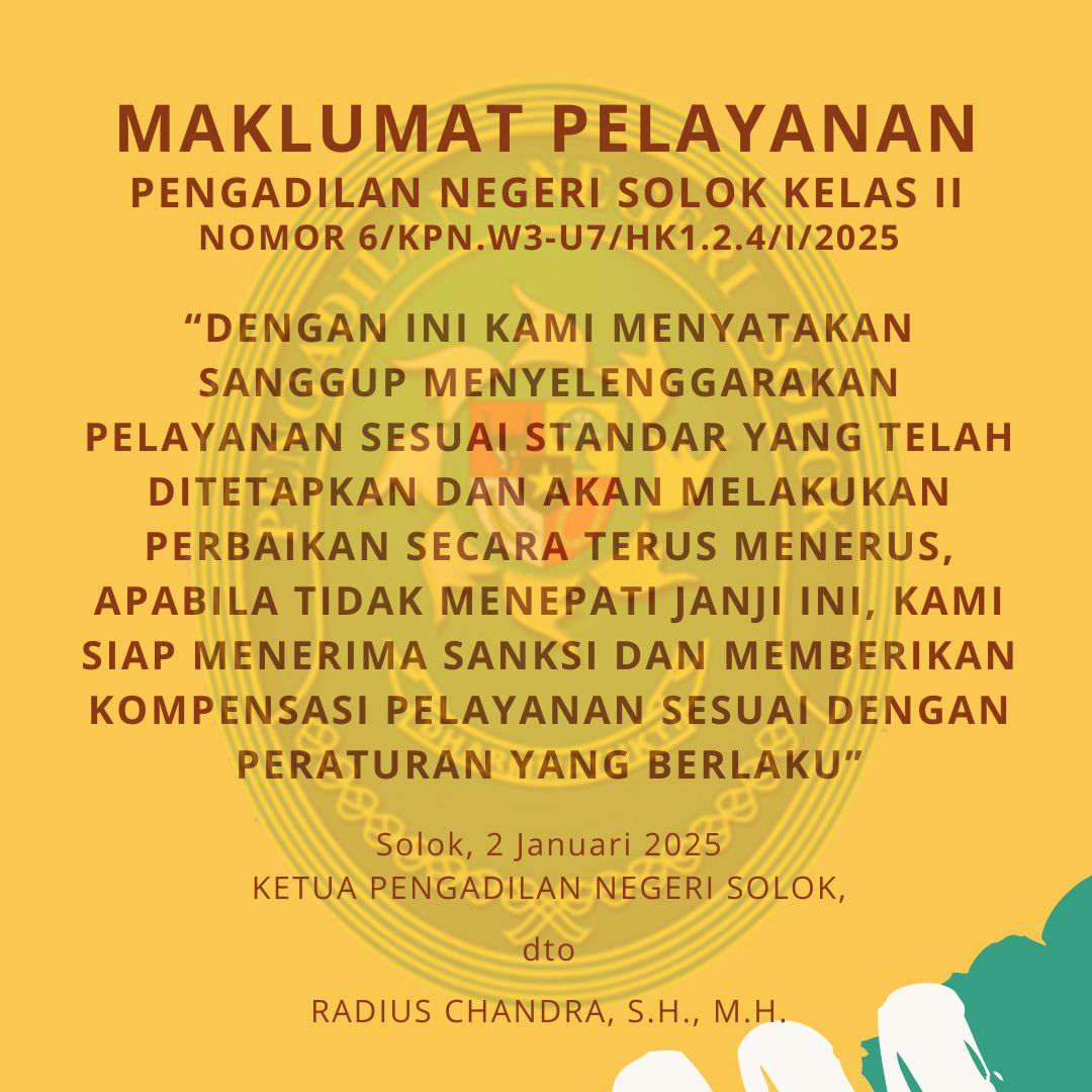 Maklumat Pelayanan 2025